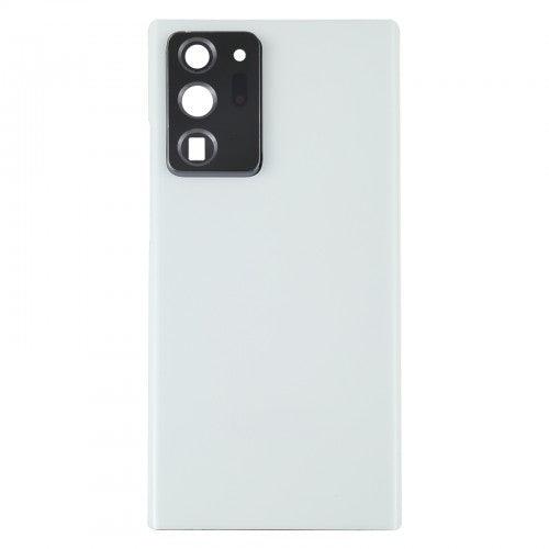High Quality Back Glass Cover Door + Camera Lens For Samsung Galaxy Note 20 Ultra 5G N986 (Mystic White) - Best Cell Phone Parts Distributor in Canada, Parts Source