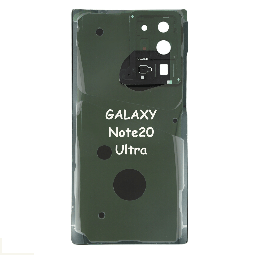 High Quality Back Glass Cover Door + Camera Lens For Samsung Galaxy Note 20 Ultra 5G N986 (Mystic White) - Best Cell Phone Parts Distributor in Canada, Parts Source