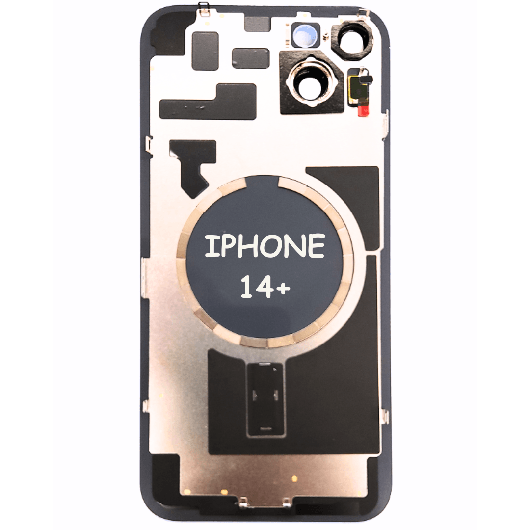 High quality Back Glass With Steel Plate & MagSafe Magnet Pre-Installed For iPhone 14 Plus (Red) - Best Cell Phone Parts Distributor in Canada, Parts Source