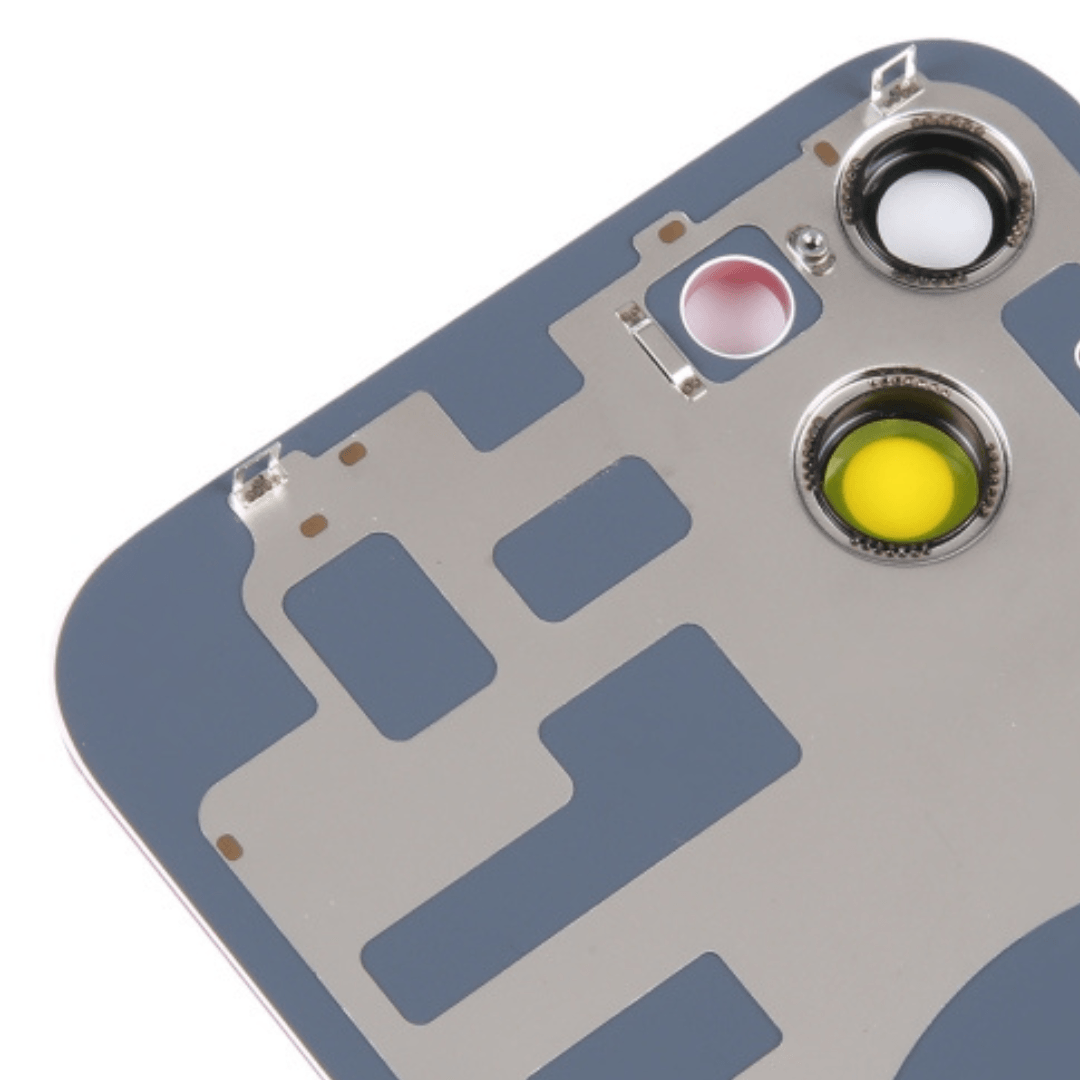 High quality Back Glass With Steel Plate & MagSafe Magnet Pre-Installed For iPhone 14 (Starlight) (SILVER) - Best Cell Phone Parts Distributor in Canada, Parts Source