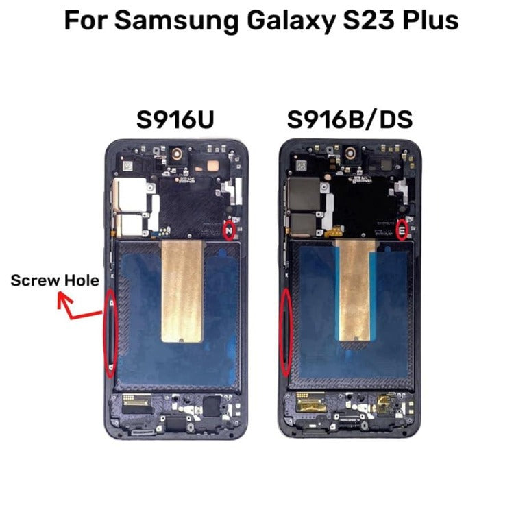 LCD Display Screen + Touch Digitizer Screen Assembly For Samsung Galaxy S23 Plus 5G S916 (Phantom Black) - Best Cell Phone Parts Distributor in Canada, Parts Source