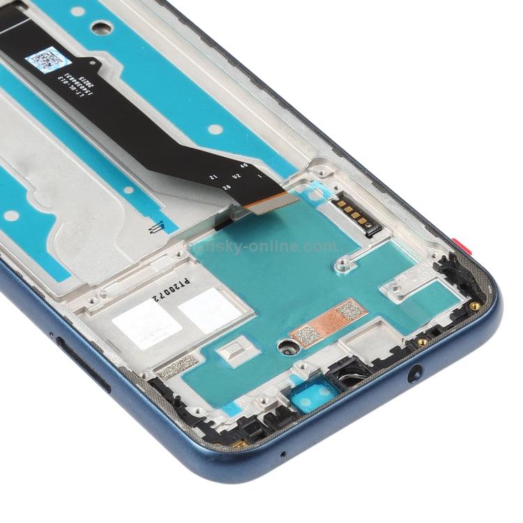 OLED LCD & Digitizer Full Assembly with Frame For Moto E 2020 XT2052 (Blue) - Best Cell Phone Parts Distributor in Canada, Parts Source