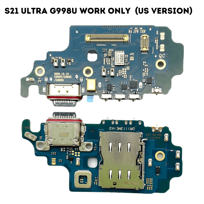Charging Port Board & Sim Card Reader For Samsung Galaxy S21 Ultra 5G G998 (Us Virsion) - Best Cell Phone Parts Distributor in Canada, Parts Source