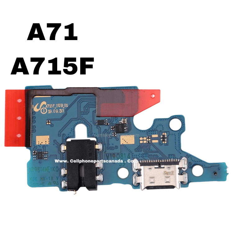 Charging Port Board with Headphone Jack for Samsung A71 A715F - Best Cell Phone Parts Distributor in Canada, Parts Source