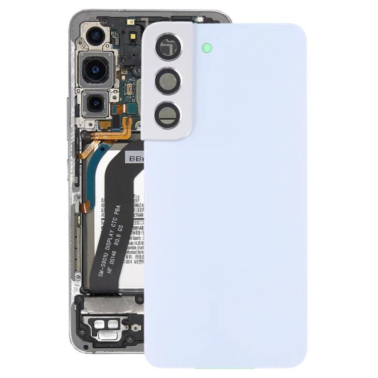 For Samsung Galaxy S22 5G SM-S901 Battery Back Cover with Camera Lens Cover (White) - Best Cell Phone Parts Distributor in Canada, Parts Source