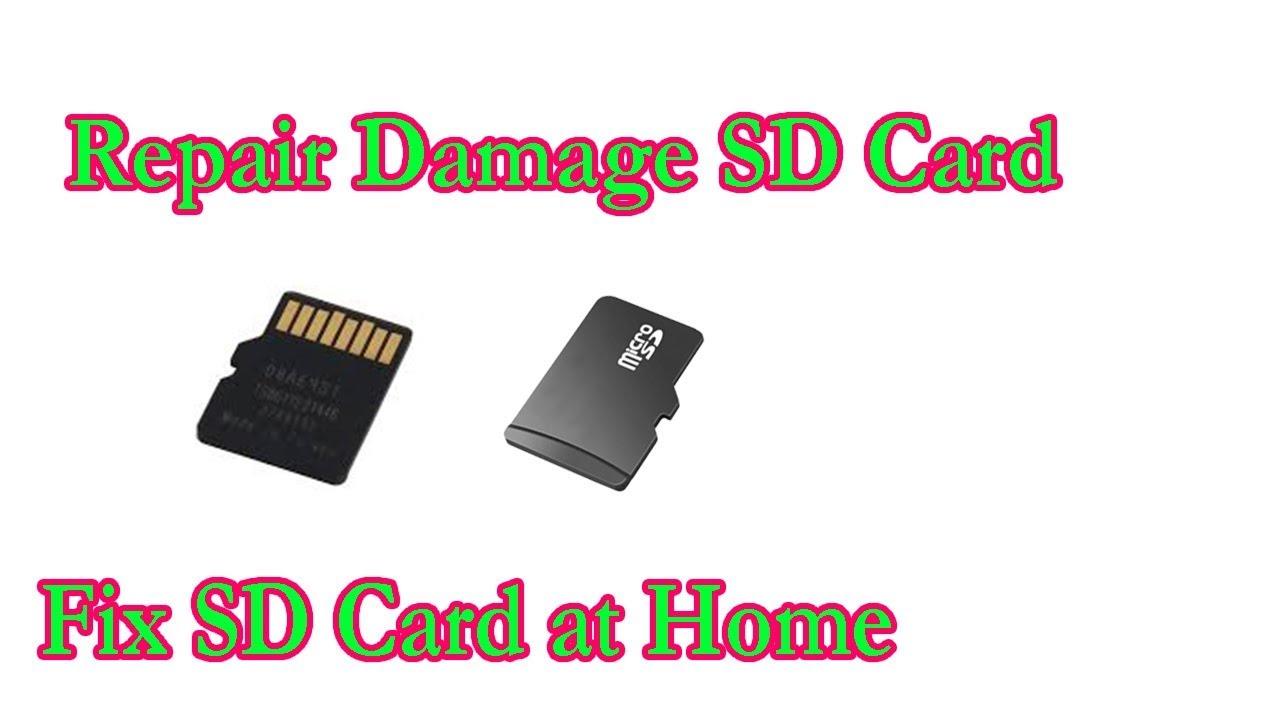 fix your sd card at your home