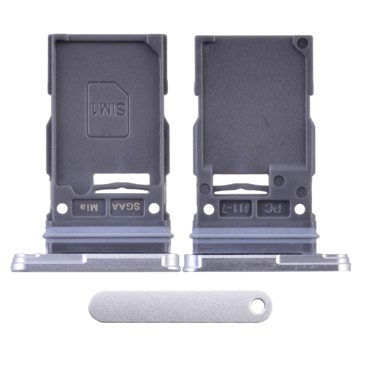 Single Sim Tray compatible with Samsung Galaxy S24 / S24 Plus (Marble Gray)