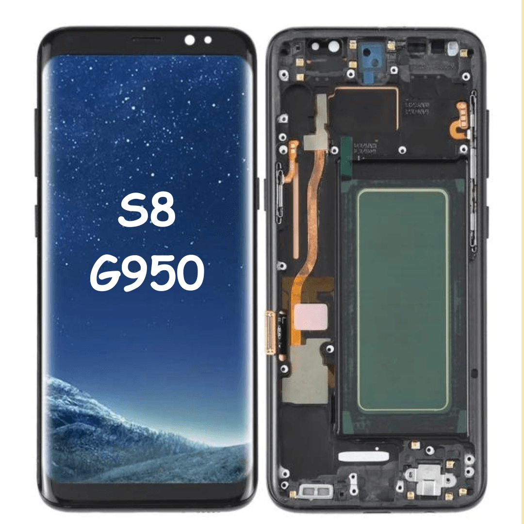 AAA Quality LCD Assembly with Frame for Samsung S8 G950 (Black) - Best Cell Phone Parts Distributor in Canada, Parts Source