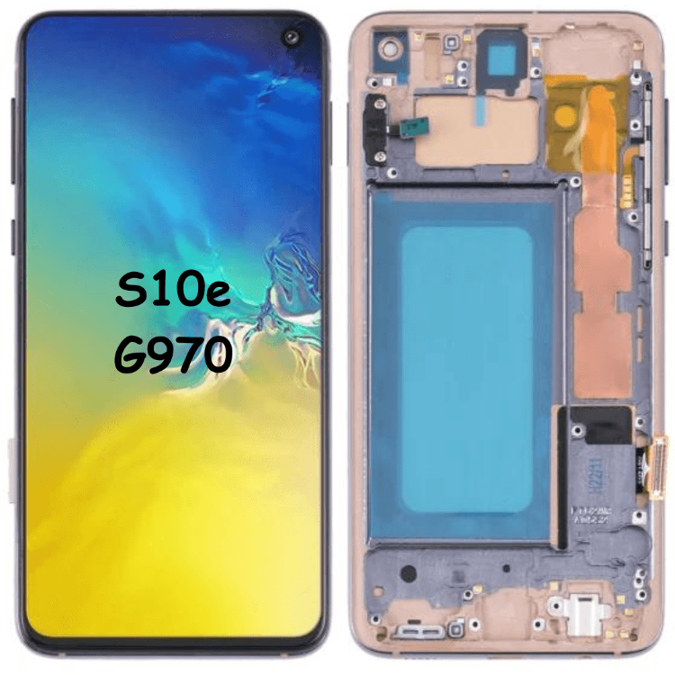 AMOLED LCD Screen With Digitizer Full Assembly with Frame For Samsung Galaxy S10e G970 (Prism White) - Best Cell Phone Parts Distributor in Canada, Parts Source