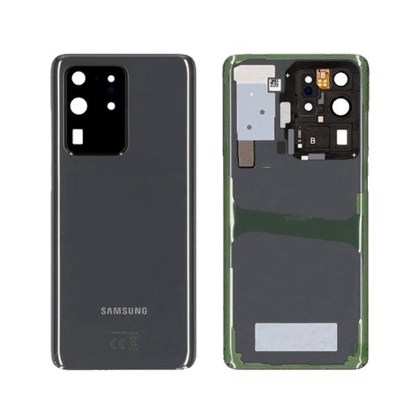 Back Cover Glass + Camera Lens For Samsung Galaxy S20 Ultra 5G G988 (Cosmic Black) - Best Cell Phone Parts Distributor in Canada, Parts Source