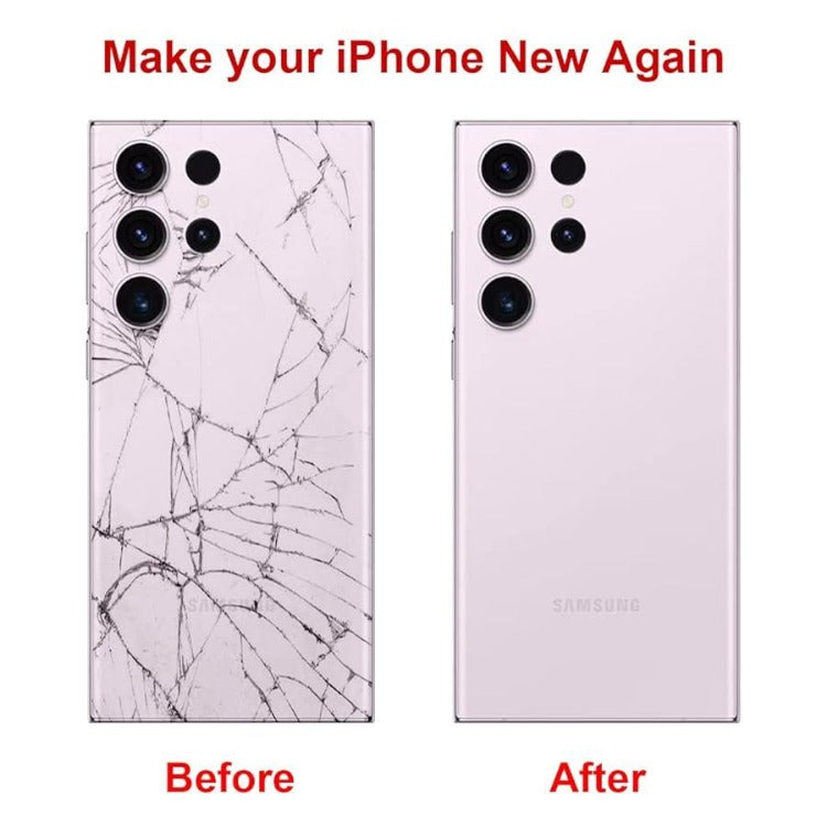 Back Glass Cover With Camera Lens Housing Door Replacement For Samsung Galaxy S23 Ultra 5G S918 (Lavender) - Best Cell Phone Parts Distributor in Canada, Parts Source