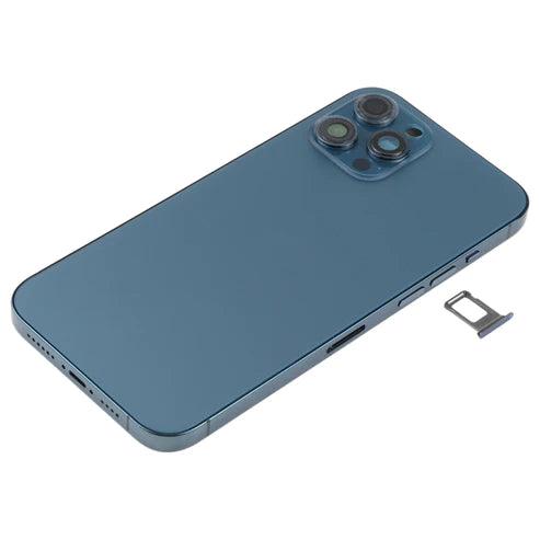 Back Housing With Small Parts for iPhone 12 Pro Max - Pacific Blue - Best Cell Phone Parts Distributor in Canada, Parts Source
