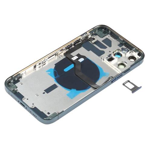 Back Housing With Small Parts for iPhone 12 Pro Max - Pacific Blue - Best Cell Phone Parts Distributor in Canada, Parts Source