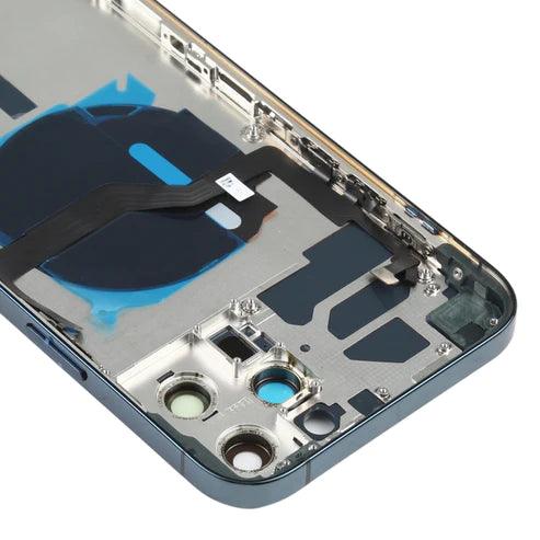 Back Housing With Small Parts for iPhone 12 Pro Max - Pacific Blue - Best Cell Phone Parts Distributor in Canada, Parts Source