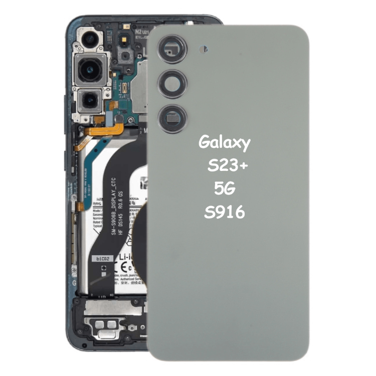 Battery Back Cover with Camera Lens Cover For Samsung Galaxy S23+ 5G S916 (Green) - Best Cell Phone Parts Distributor in Canada, Parts Source