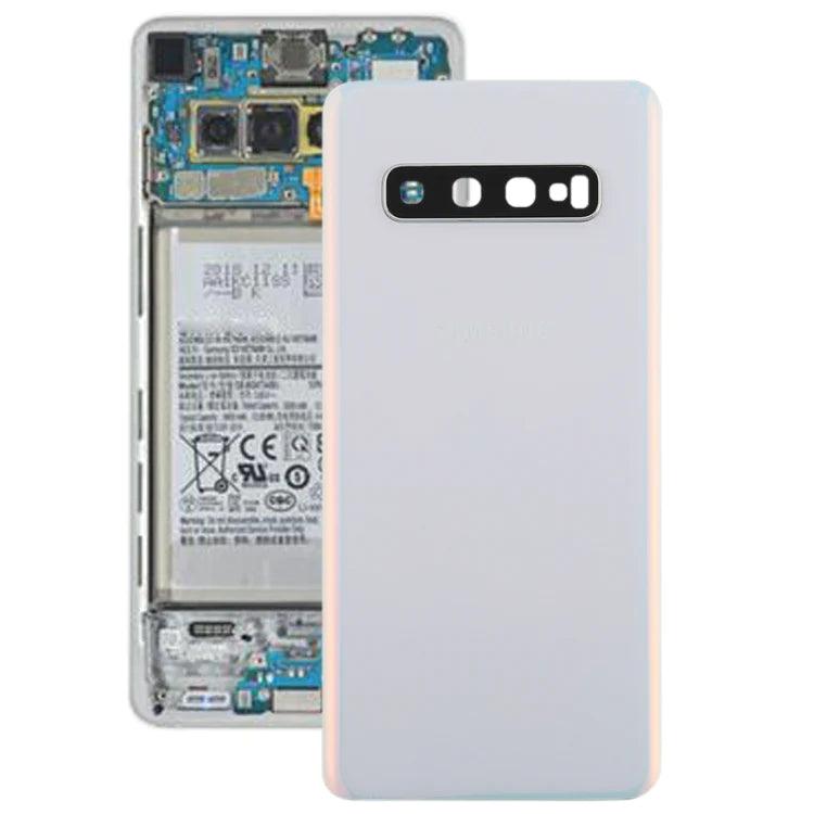 Battery Back Cover with Camera Lens For Samsung S10 4G G973 (Prism White) - Best Cell Phone Parts Distributor in Canada, Parts Source