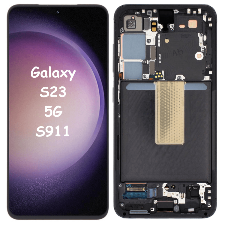 BEST LCD Screen With Digitizer Full Assembly For Samsung Galaxy S23 S911 (Phantom Black) - Best Cell Phone Parts Distributor in Canada, Parts Source
