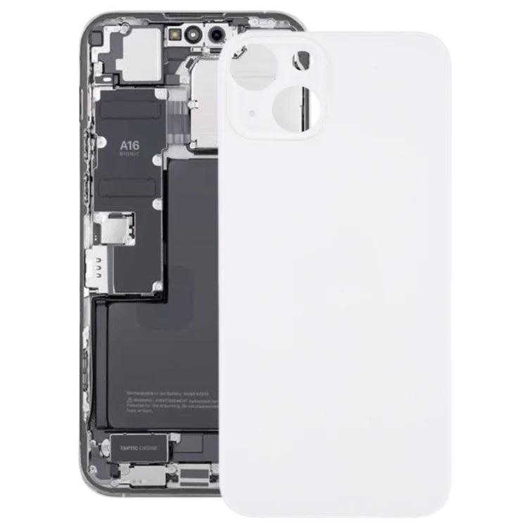 Big Camera Hole Glass Back Battery Cover For iPhone 14 (Starlight) (SILVER) - Best Cell Phone Parts Distributor in Canada, Parts Source