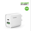 Esoulk 20W Type C *PD) & USB Fast Wall Charger White