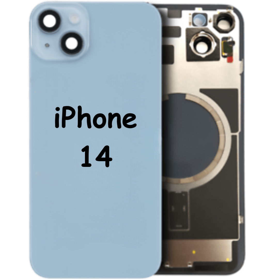 High quality Back Glass With Steel Plate & MagSafe Magnet Pre-Installed For iPhone 14 (Blue) - Best Cell Phone Parts Distributor in Canada, Parts Source