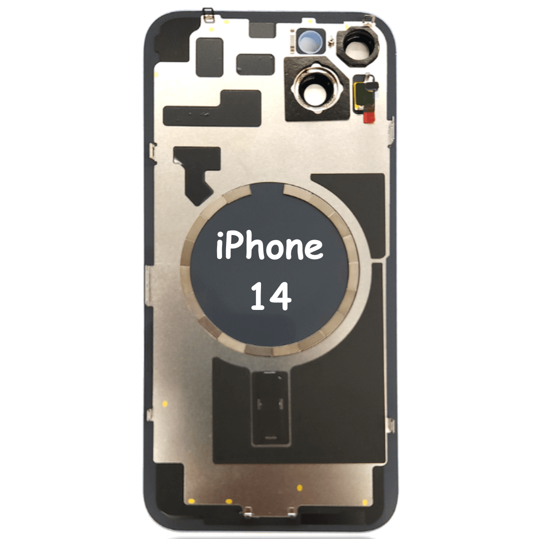 High quality Back Glass With Steel Plate & MagSafe Magnet Pre-Installed For iPhone 14 (Blue) - Best Cell Phone Parts Distributor in Canada, Parts Source