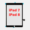 Replacement Digitizer Black Compatible for iPad 7 (10.2") / iPad 8 (10.2")  (Premium)