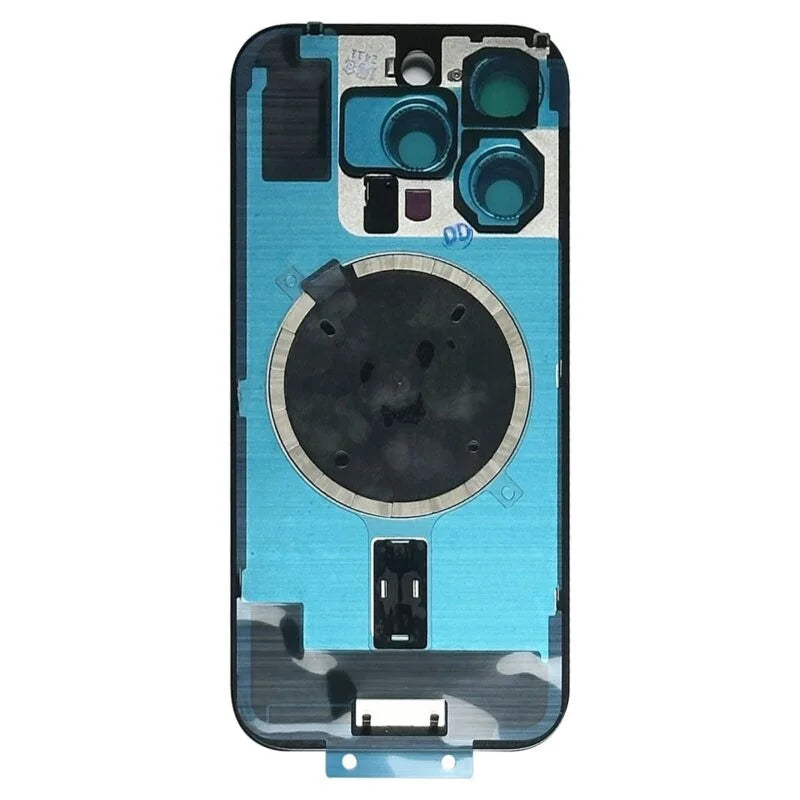 Back Cover Glass for iPhone 16 with Camera Lens Cover + MagSafe Magnet Teal