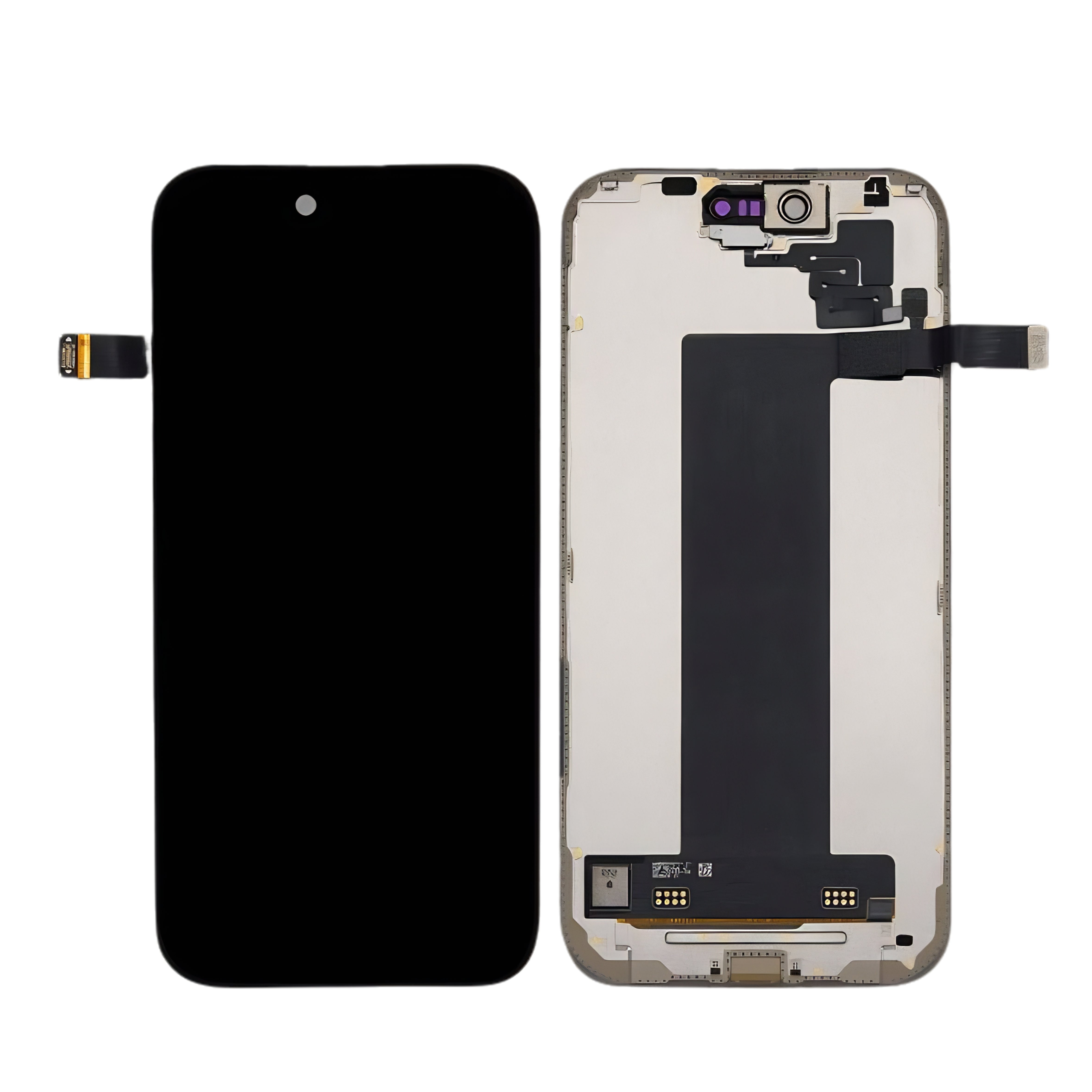 iPhone Air OLED Screen Assembly with Light Sensor Flex Cable Replacement Part Black Display
