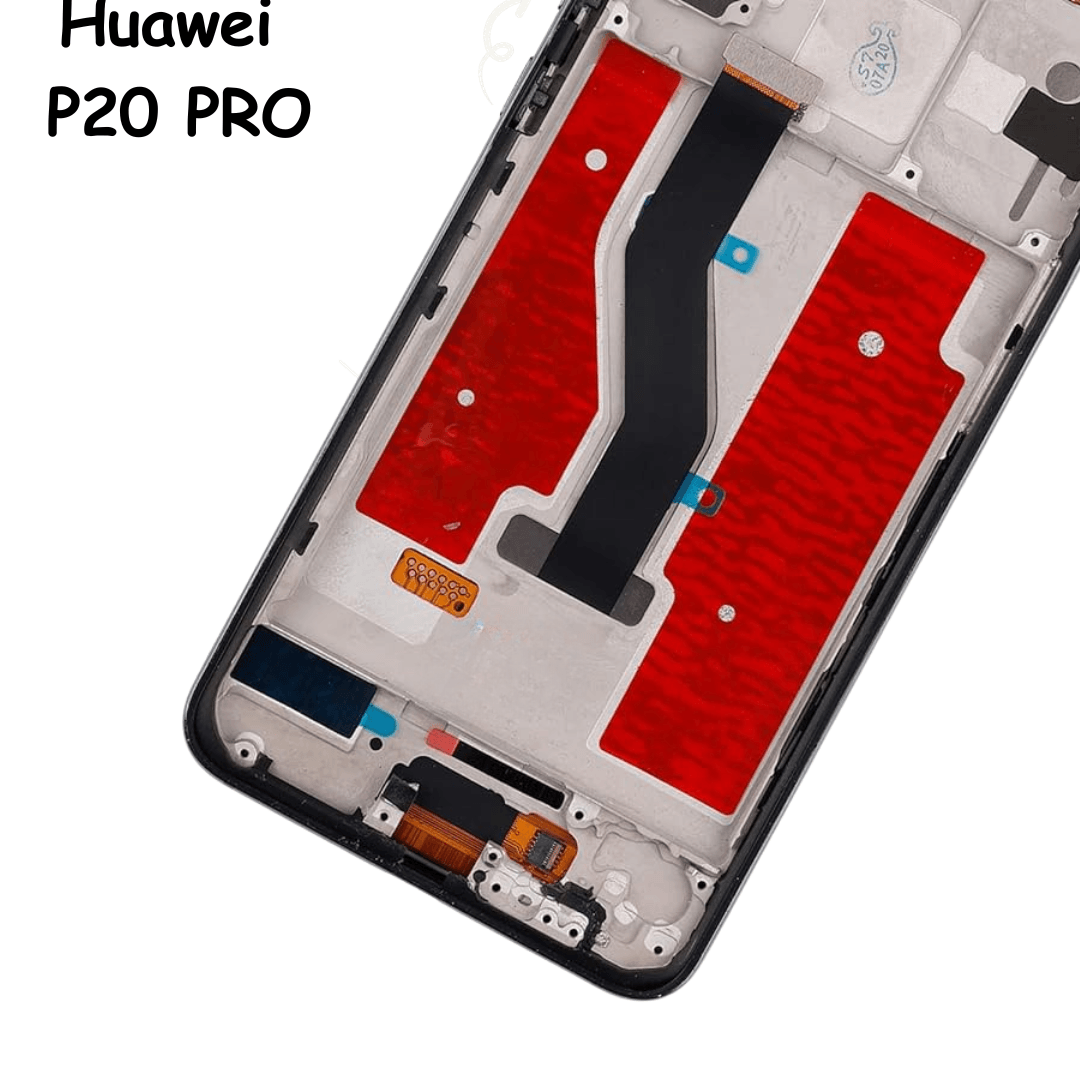 LCD Display Touch Screen Digitizer Assembly For Huawei P20 Pro CLT-L29C CLT-L29 61(with Frame) (Black) - Best Cell Phone Parts Distributor in Canada, Parts Source