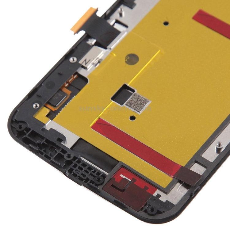 Motorola Moto G2 LCD Assembly with Frame Black - Best Cell Phone Parts Distributor in Canada, Parts Source