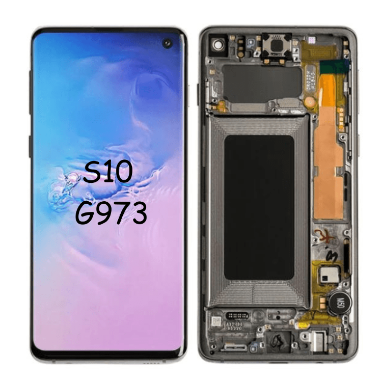 Blue Samsung Galaxy S10E G970 AMOLED LCD Screen Digitizer 2024 Frame Replacement