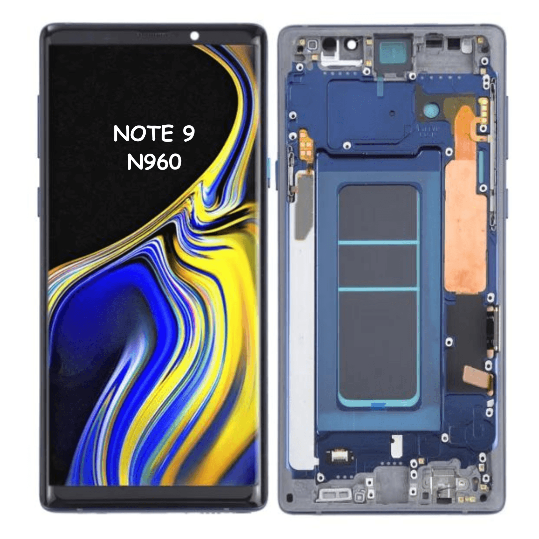 OLED LCD Screen Digitizer Full Assembly with Frame for Samsung Galaxy Note9 N960 (Blue) - Best Cell Phone Parts Distributor in Canada, Parts Source