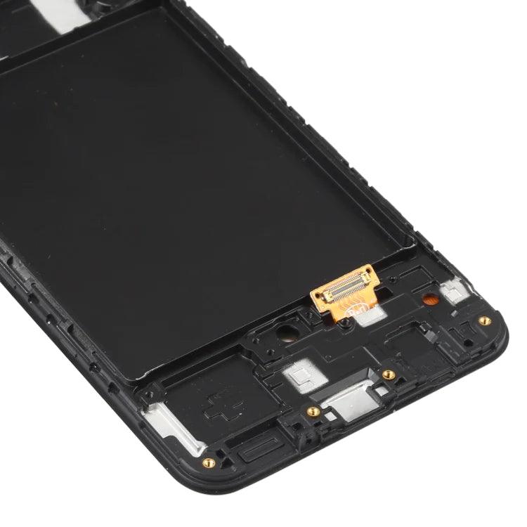 OLED Material LCD Screen and Digitizer Full Assembly with Frame for Samsung Galaxy A50-A505U (Black) - Best Cell Phone Parts Distributor in Canada, Parts Source