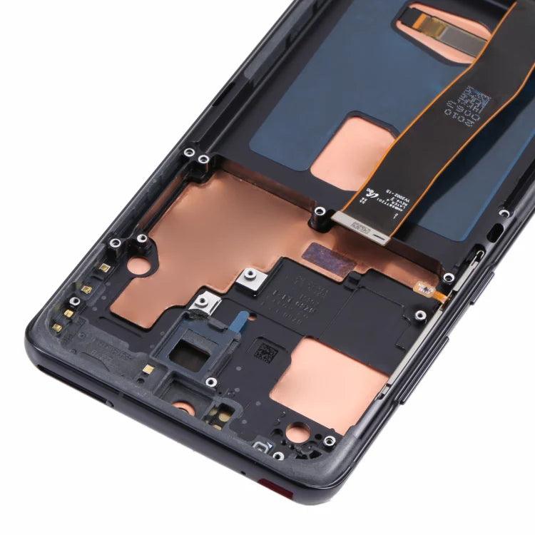OLED Screen Digitizer Assembly with Frame for Samsung Galaxy S20 Ultra 5G G988 (Service Pack)-Cosmic Black - Best Cell Phone Parts Distributor in Canada, Parts Source