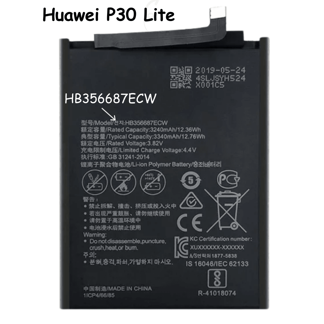 Li-ion Battery HB356687ECW 3340mah For Huawei P30 Lite / Huawei Mate 10 Lite / Nova 2 Plus / Nova 2i / Honor 9i / Huawei G10 / Honor 7X / - Best Cell Phone Parts Distributor in Canada, Parts Source