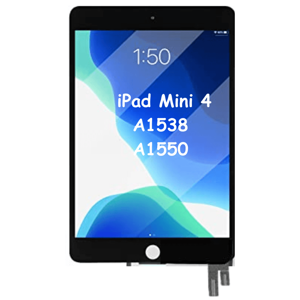 IPad Mini 4 LCD Display & Digitizer Touch Screen Glass Assembly – Black, For A1538 A1550