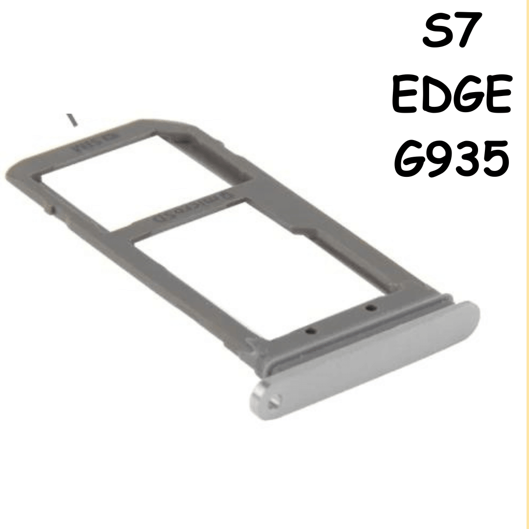 SIM Card Tray + Micro SD Card Tray For Galaxy S7 Edge G935 (Silver) - Best Cell Phone Parts Distributor in Canada, Parts Source