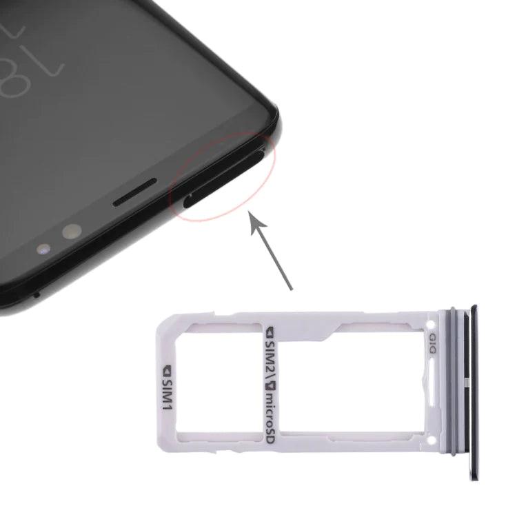 SIM Card Tray + Micro SD Card Tray For Samsung Galaxy S8 G950 / S8+ G955 (Black) - Best Cell Phone Parts Distributor in Canada, Parts Source
