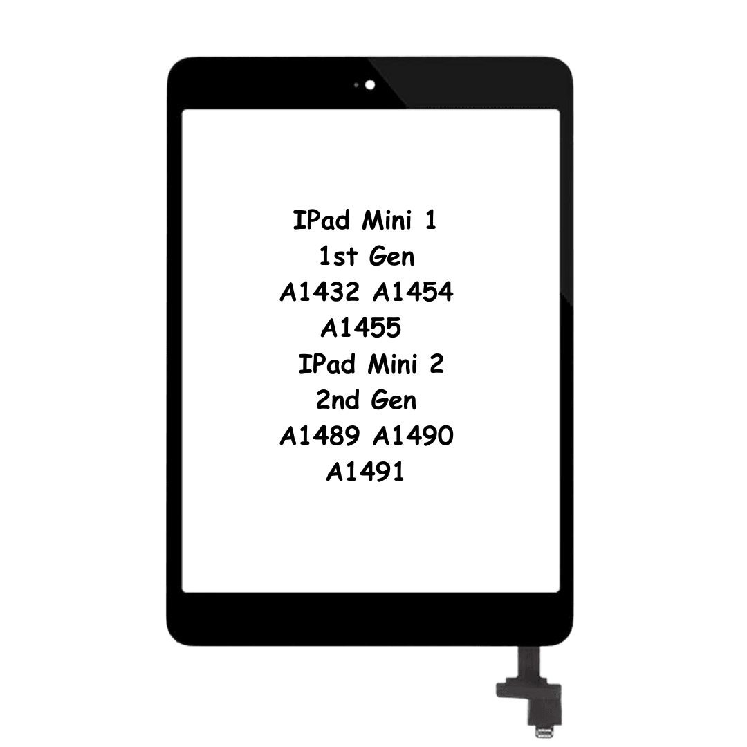 Touch Digitizer Glass For IPad Mini 1 1st Gen A1432 A1454 A1455 / IPad Mini 2 2nd Gen A1489 A1490 A1491 (Black) - Best Cell Phone Parts Distributor in Canada, Parts Source