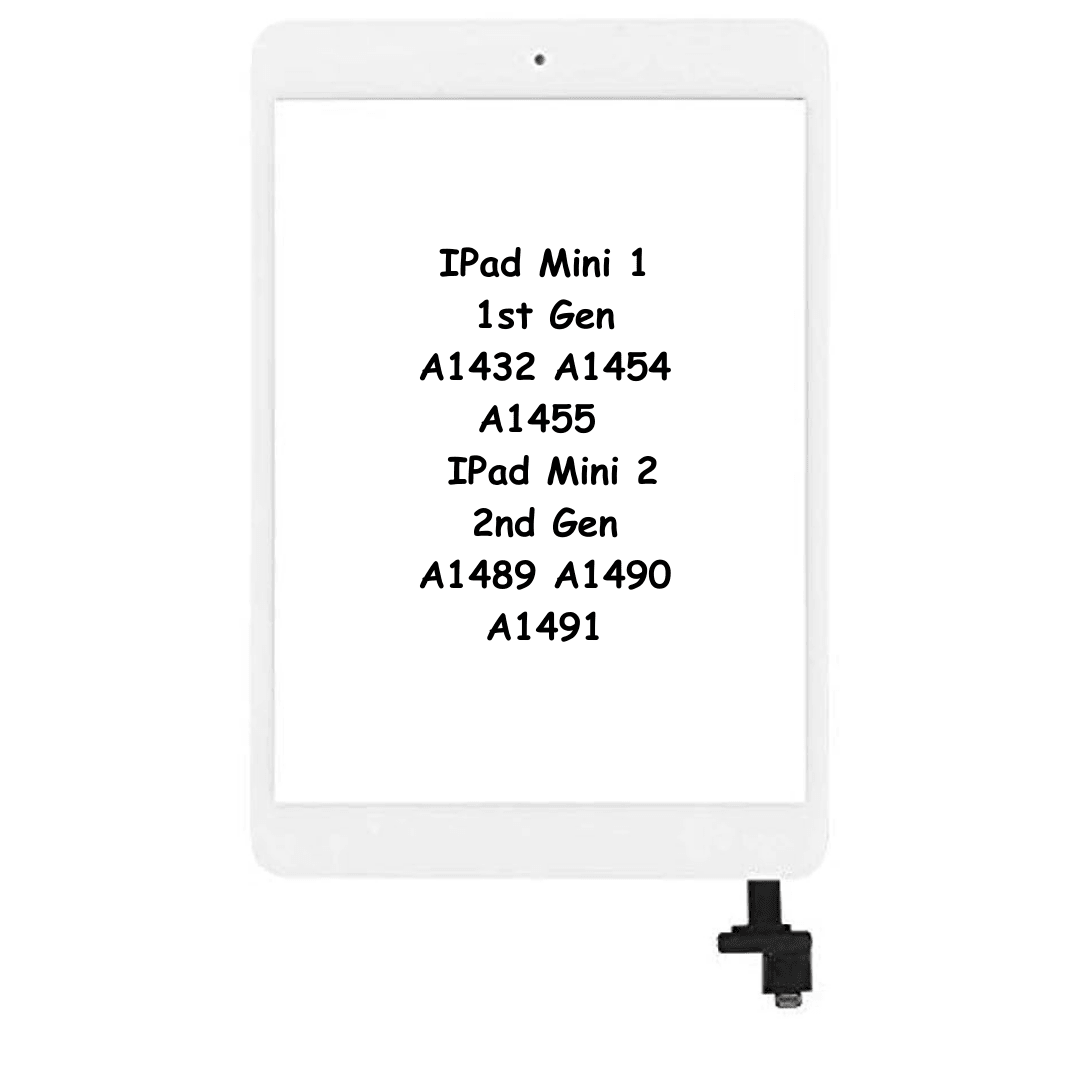 Touch Digitizer Glass For IPad Mini 1 1st Gen A1432 A1454 A1455 / IPad Mini 2 2nd Gen A1489 A1490 A1491 (White) - Best Cell Phone Parts Distributor in Canada, Parts Source