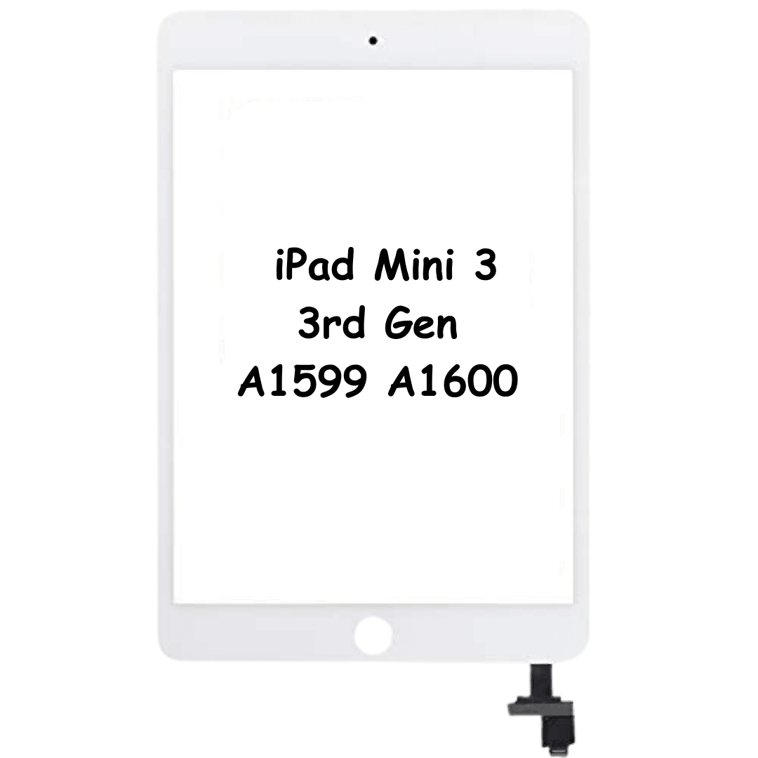 Touch Screen Digitizer Glass For IPad Mini 3 3rd Gen A1599 A1600 A1601, (White) - Best Cell Phone Parts Distributor in Canada, Parts Source