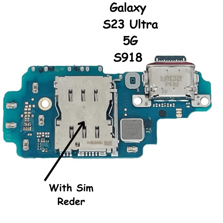 USB C Type Charging Port Dock Connector Board Flex Replacement Part Samsung Galaxy S23 Ultra 5G S918U - Best Cell Phone Parts Distributor in Canada, Parts Source