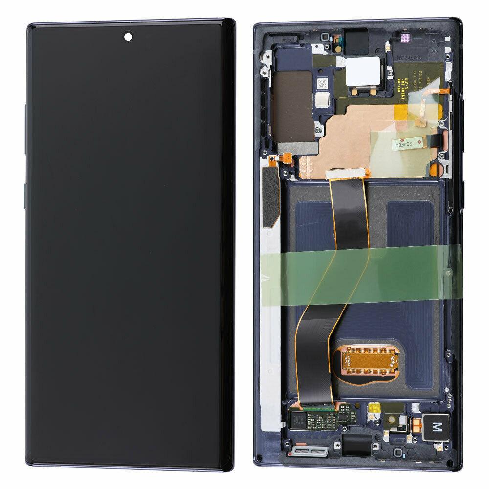 Samsung Note 10 Plus LCD & Digitizer with Frame Aura Black OEM - Best Cell Phone Parts Distributor in Canada