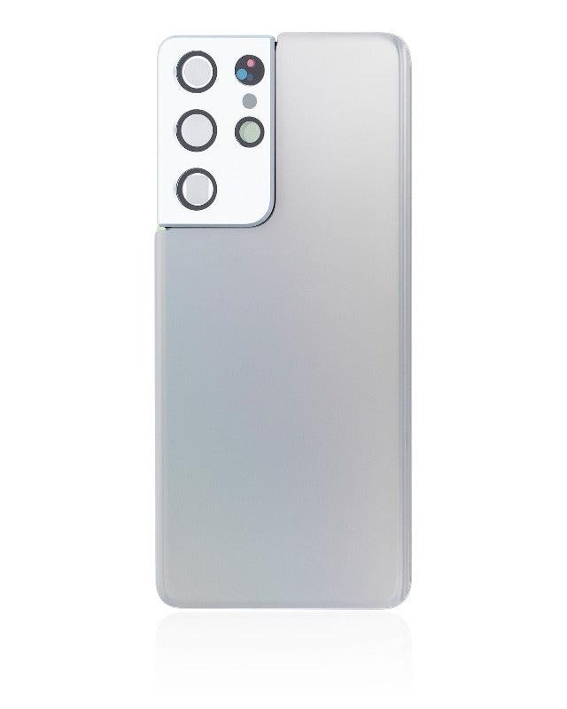 Battery Cover With Camera Lens For Samsung Galaxy S21 Ultra 5G G998W Silver