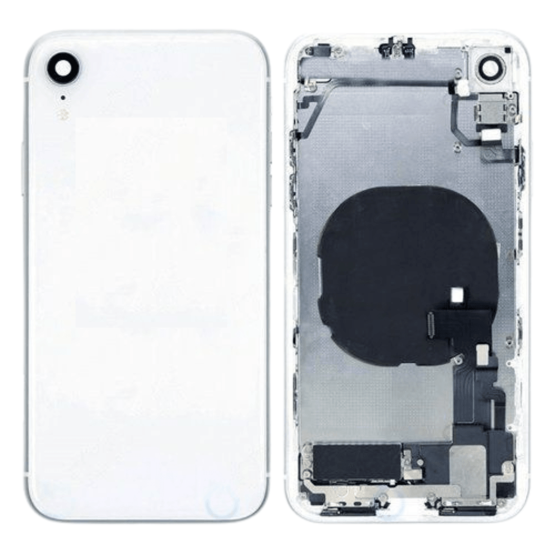 Back Housing With SIM Card Tray & Side Keys & Power + Volume Flex Cable for iPhone XR(WHITE) - Best Cell Phone Parts Distributor in Canada, Parts Source