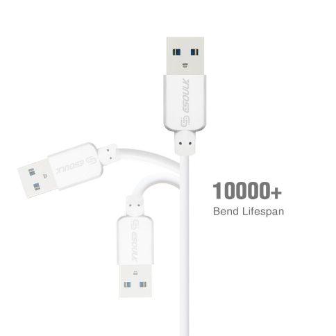 Esoulk Cable Type-C 5.0 Ft, 3A White EC30P-TCP-WH - Best Cell Phone Parts Distributor in Canada