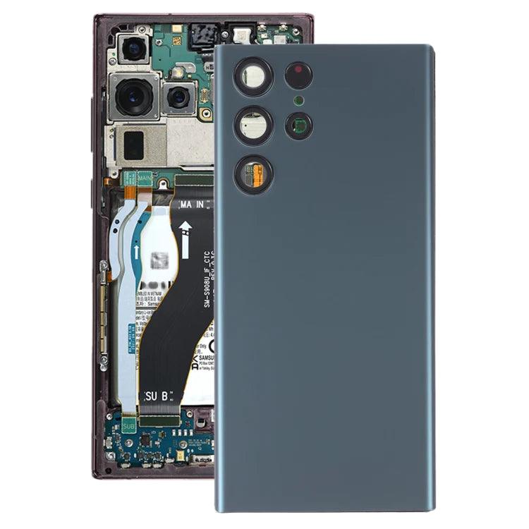 For Samsung Galaxy S22 Ultra 5G SM-S908B Battery Back Cover with Camera Lens Cover (Green) - Best Cell Phone Parts Distributor in Canada, Parts Source