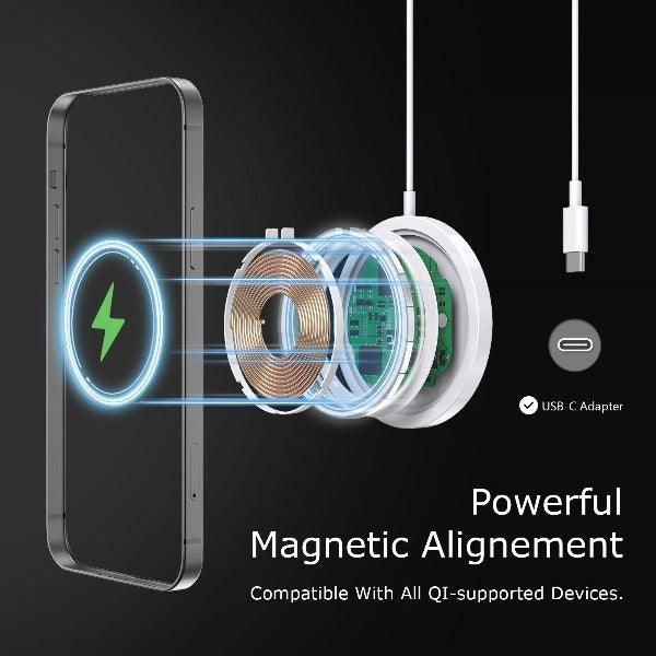 Magnetic Wireless Charger 15W PD Adapter for iPhone 13/13Mini/13 Pro/13 Pro Max/12/12 Mini/12 Pro/12 Pro Max - Best Cell Phone Parts Distributor in Canada, Parts Source