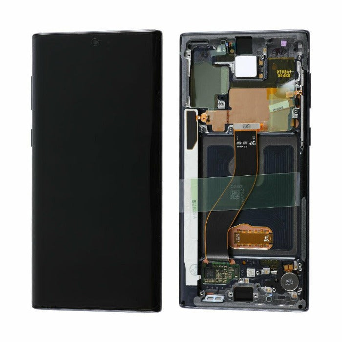 Samsung Note 10 LCD & Digitizer with Frame Aura Black OEM - Best Cell Phone Parts Distributor in Canada | Samsung galaxy phone screens | Cell Phone Repair