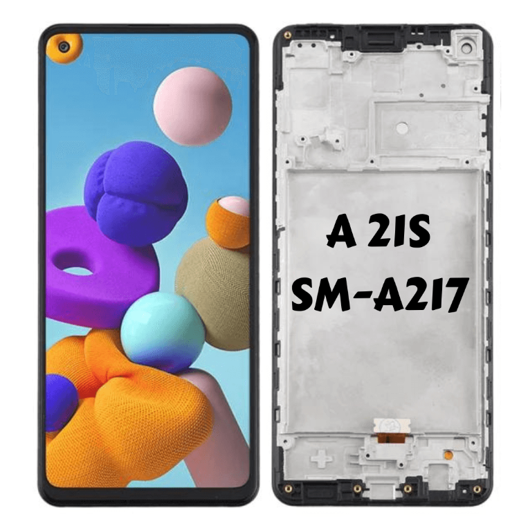 OLED LCD Screen for Samsung Galaxy A21s / SM-A217 Digitizer Full Assembly with Frame (Black) - Best Cell Phone Parts Distributor in Canada, Parts Source